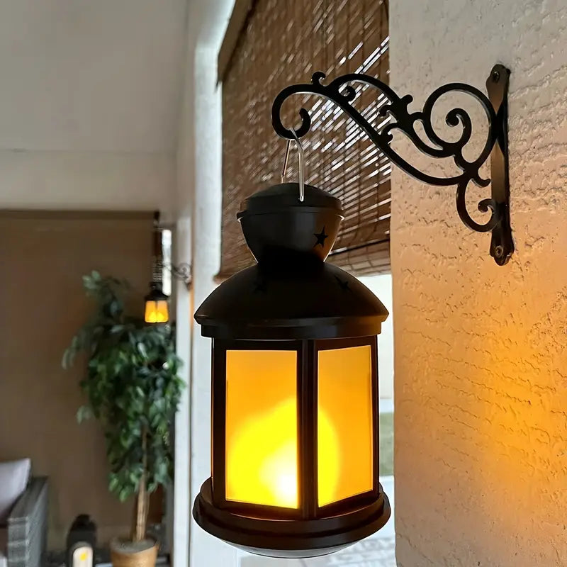 2pcs Decorative Iron Wall Hooks for Hanging Plants, Lanterns & Wind Chimes