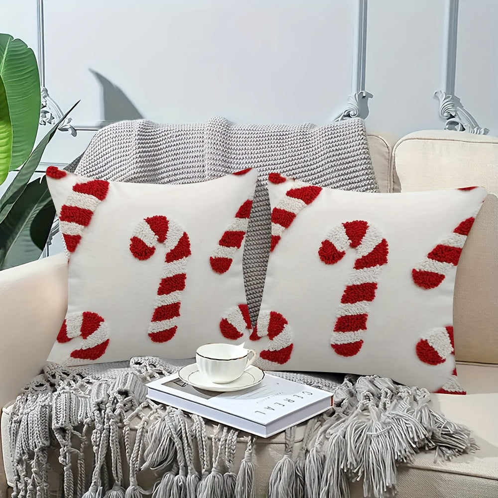 CandyCuddle™ 2-Piece 18x18" Plush Throw Pillow Covers