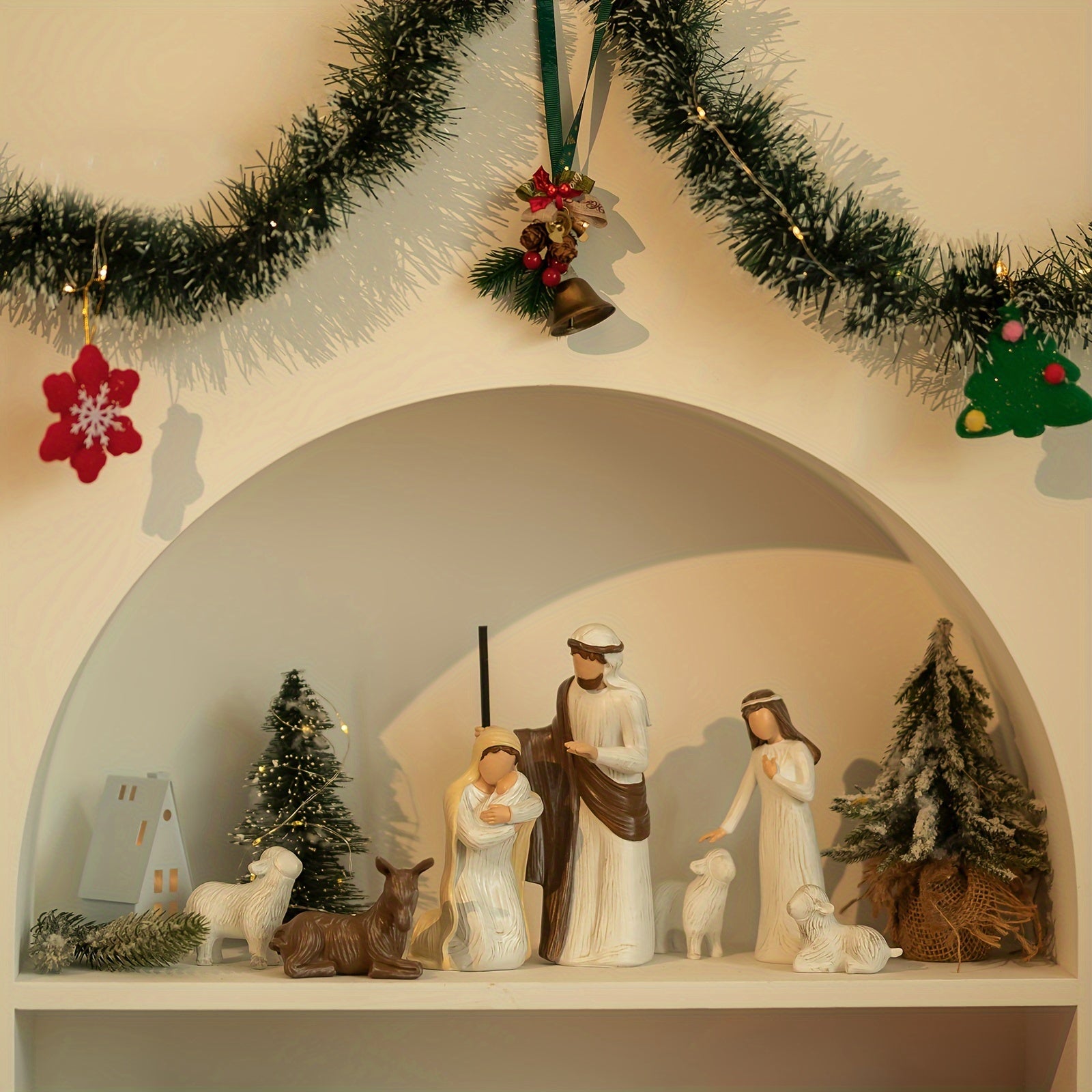 “Bethlehem Blessings” – Handmade Resin Nativity Scene Sculpture