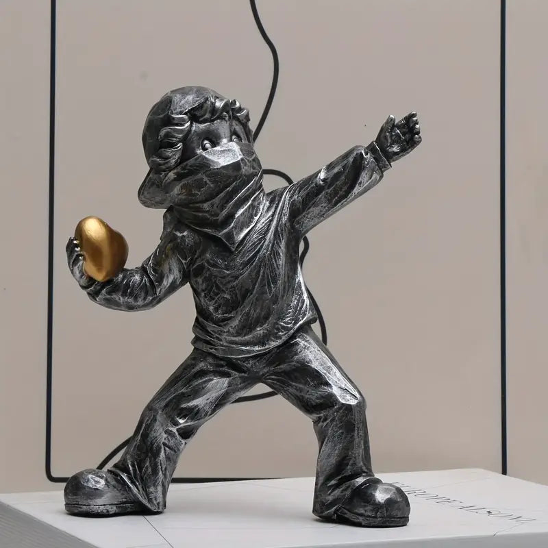 “Amour in Motion” — Resin Love Figure Sculpture