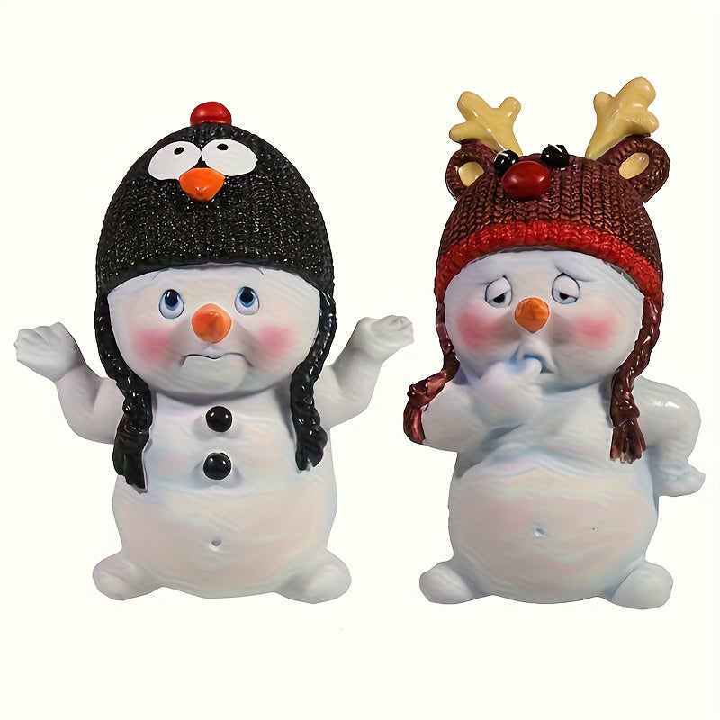 CheeryChub™ Adorable Snowman Resin Figurine