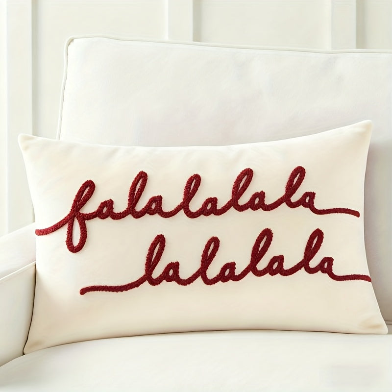 CozyHaven™ Falalala Farmhouse Christmas Throw Pillow Cover