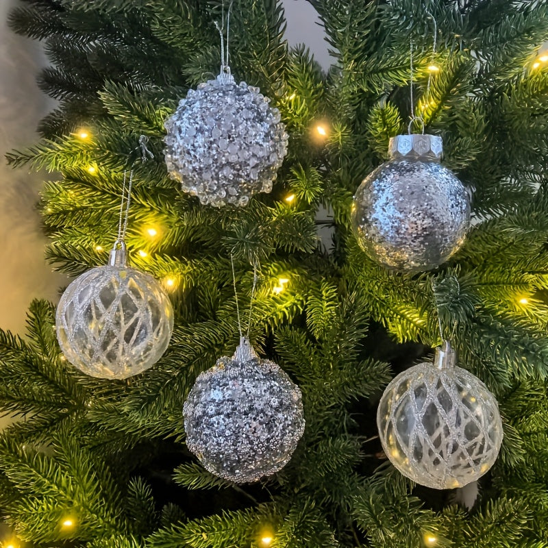 Evergreen Sparkle Ornaments – Multicolor Christmas Ball Set