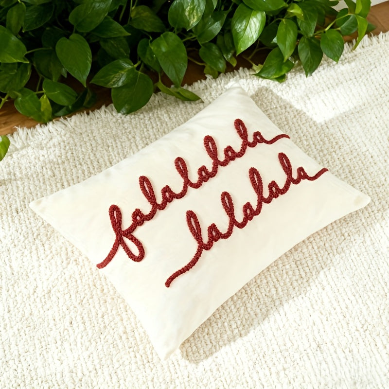 CozyHaven™ Falalala Farmhouse Christmas Throw Pillow Cover