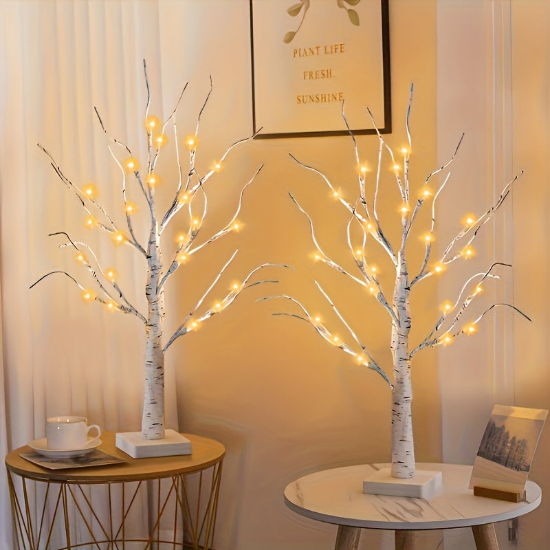 “Twinkle Birch Duo” – 2-Pack LED Birch Tree Lights