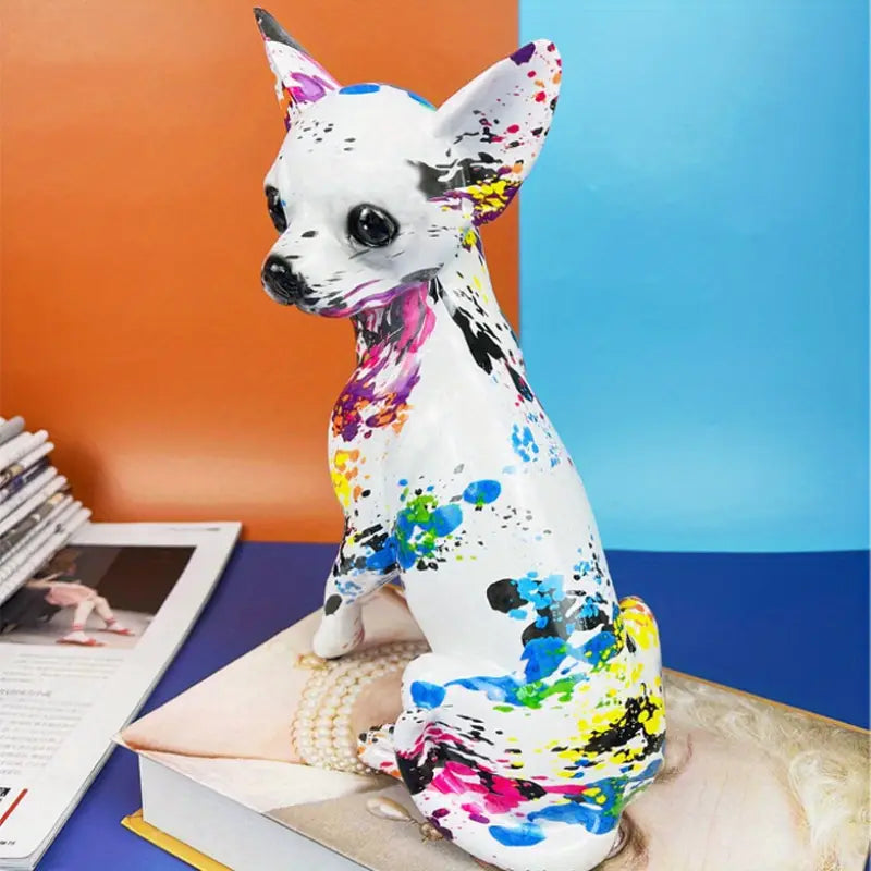 PopChi™ – Graffiti Dots Chihuahua Sculpture