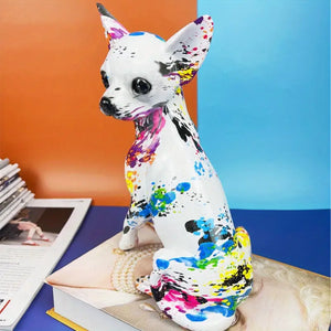 PopChi™ – Graffiti Dots Chihuahua Sculpture