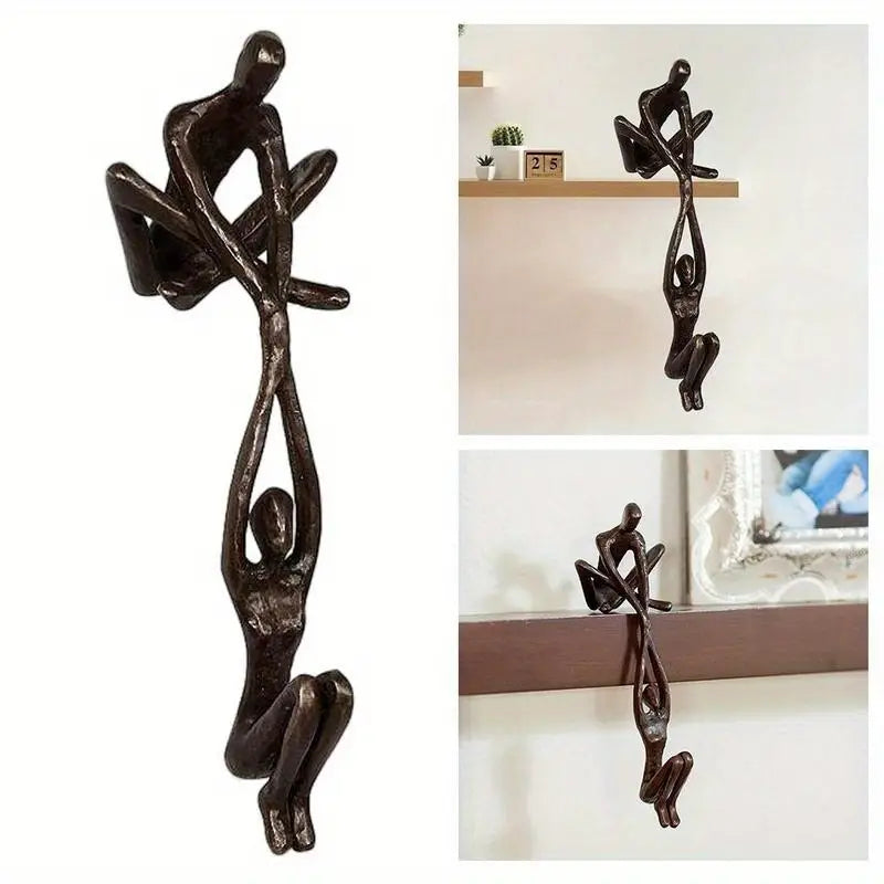 Love Lifts Us Higher: Romantic Couple Sculpture