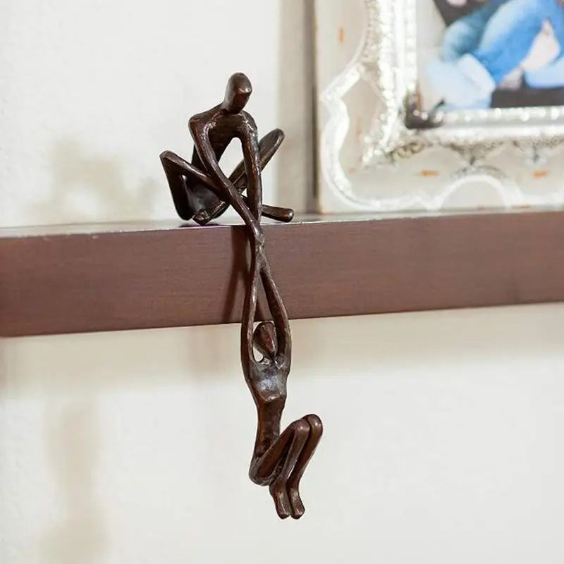 Love Lifts Us Higher: Romantic Couple Sculpture