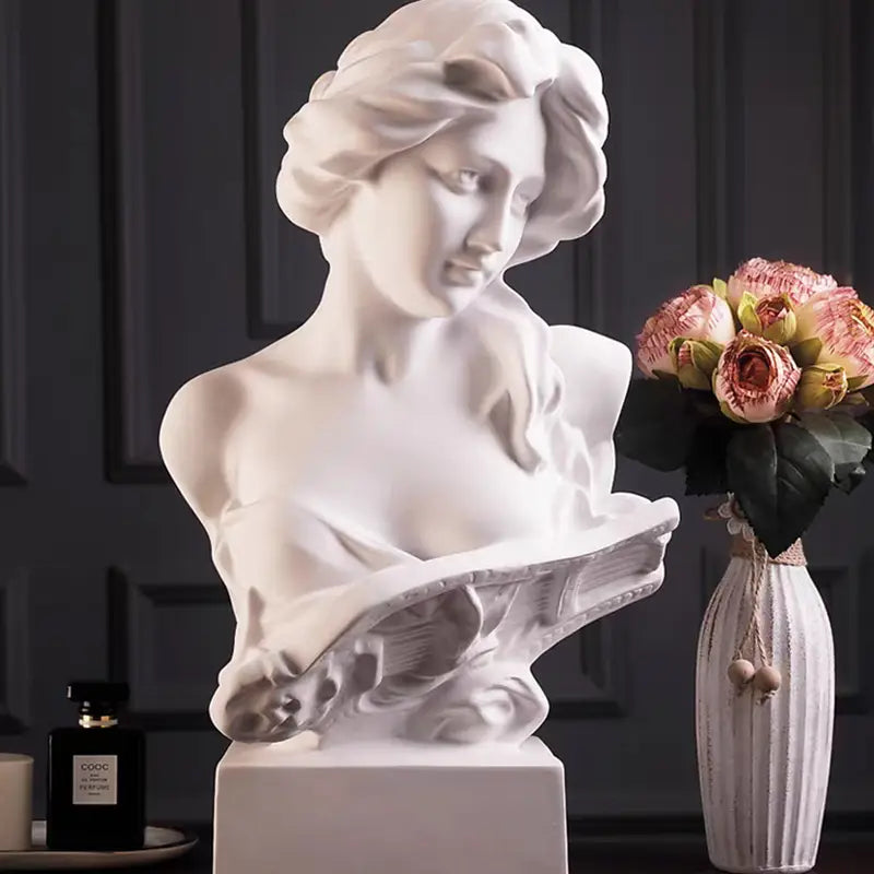 Greek Goddess Artemis Bust Sculpture