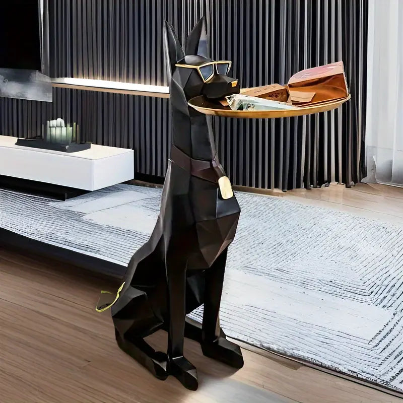 Loyal Elegance – Large Rottweiler Home Accent Statue