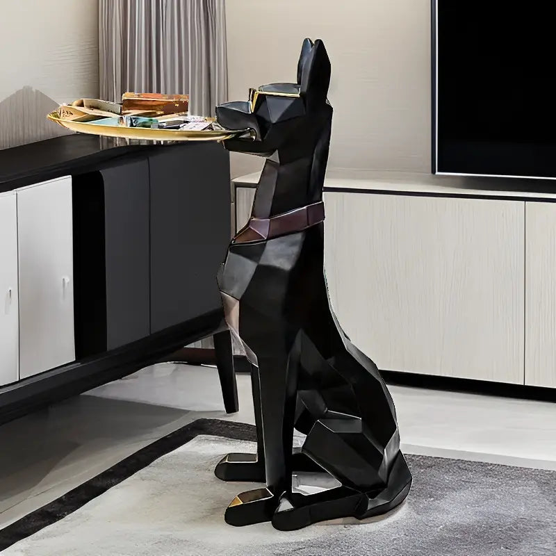 Loyal Elegance – Large Rottweiler Home Accent Statue