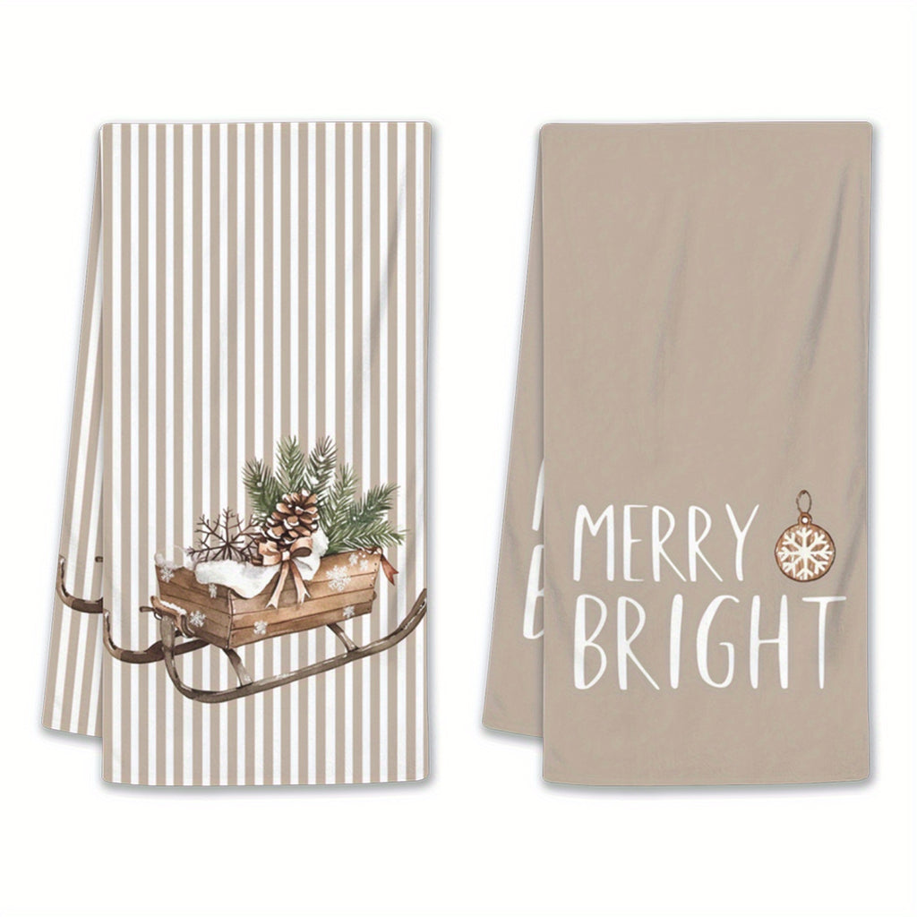 PineHaven™ 4-Piece Modern Christmas Kitchen Towel Set
