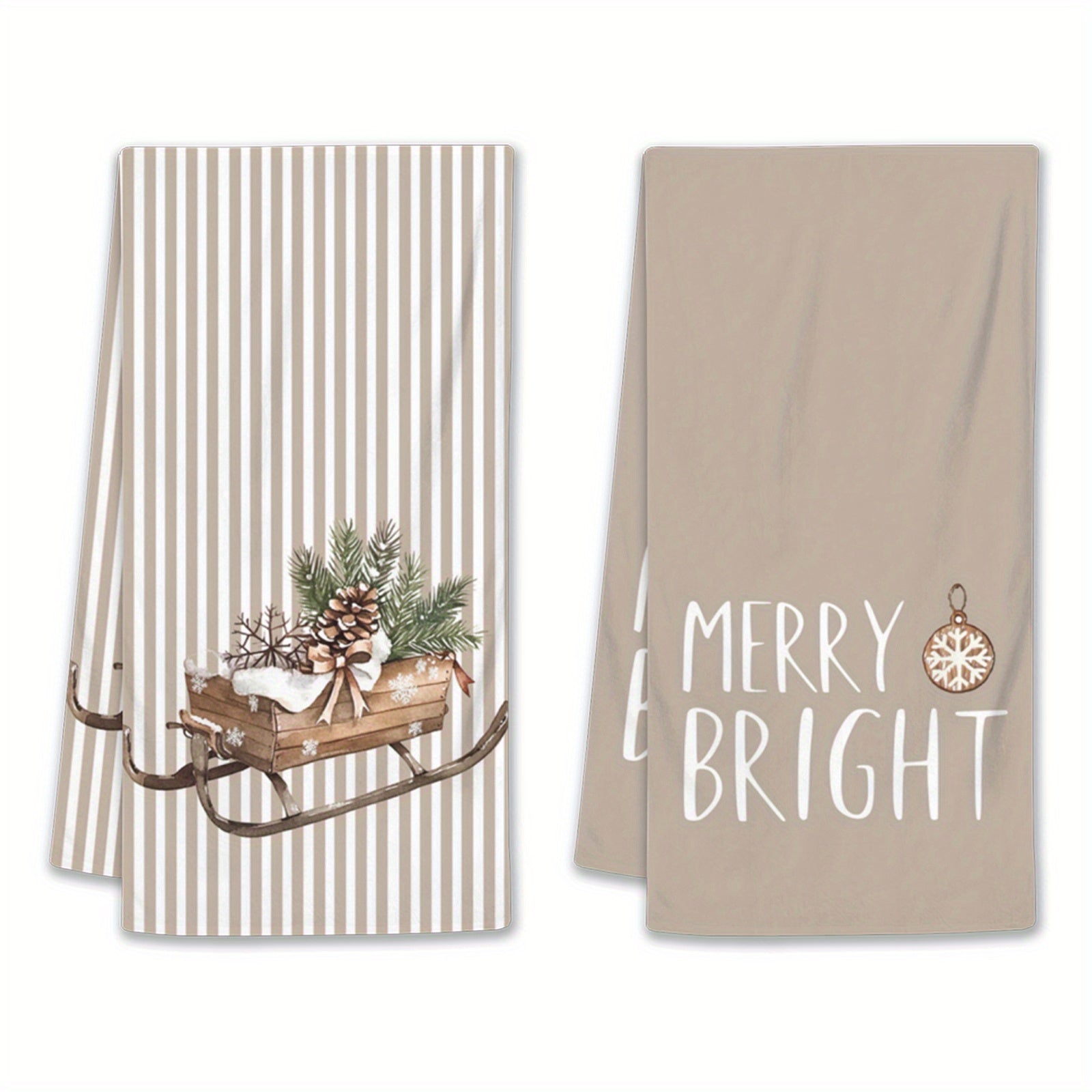 PineHaven™ 4-Piece Modern Christmas Kitchen Towel Set