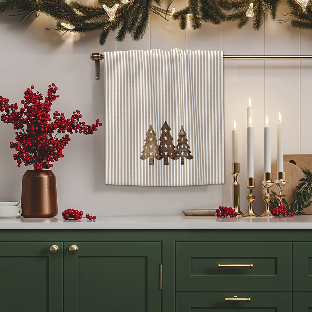 PineHaven™ 4-Piece Modern Christmas Kitchen Towel Set