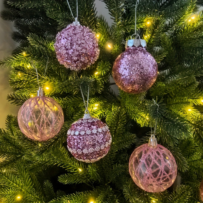Evergreen Sparkle Ornaments – Multicolor Christmas Ball Set