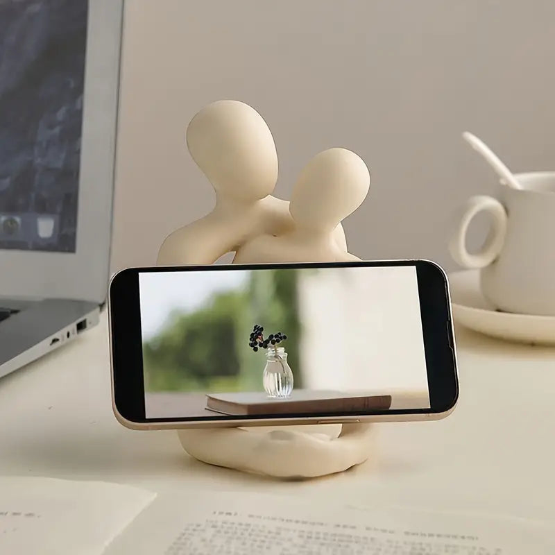 "Soulful Support" – Romantic Duo Sculpture Holder