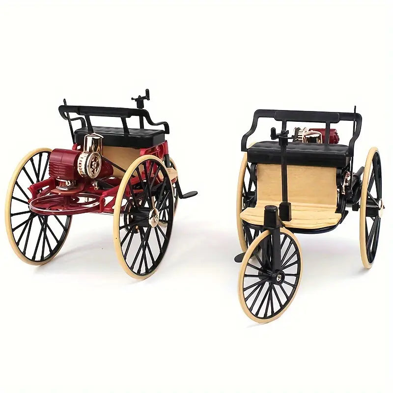 “Velo No.12” — Vintage-Style Alloy Tricycle Model (1:12 Scale)