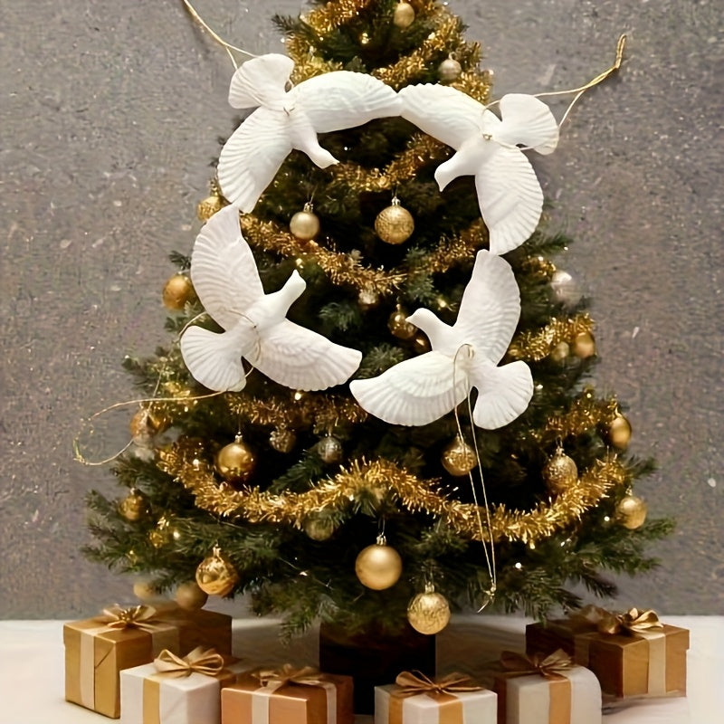 “Lonely Dove” – 4-Piece Realistic Dove Pendant Set