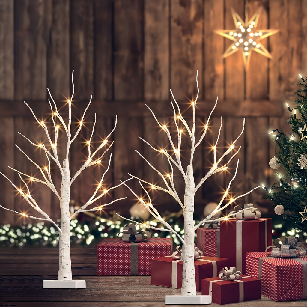 “Twinkle Birch Duo” – 2-Pack LED Birch Tree Lights
