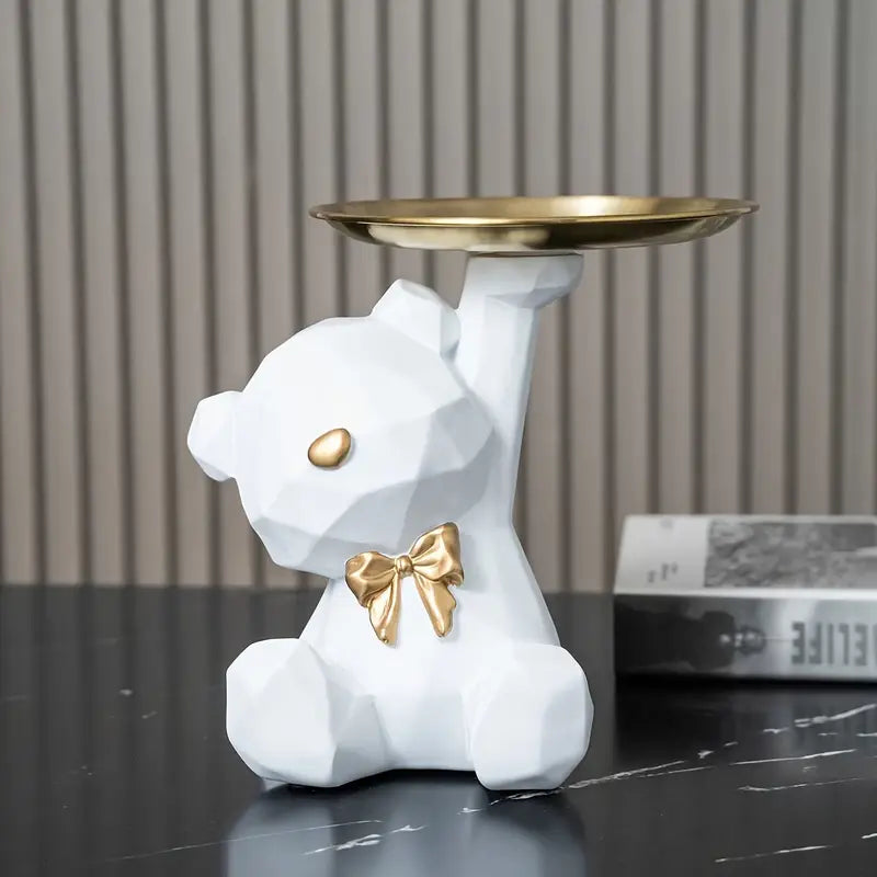 Forest Friend – Resin Bear Tray Decor