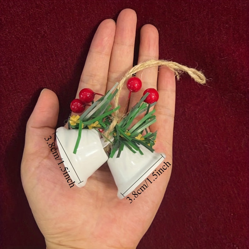 “Rustic Jingle” – 12-Piece Vintage Farmhouse Christmas Bell Ornament Set