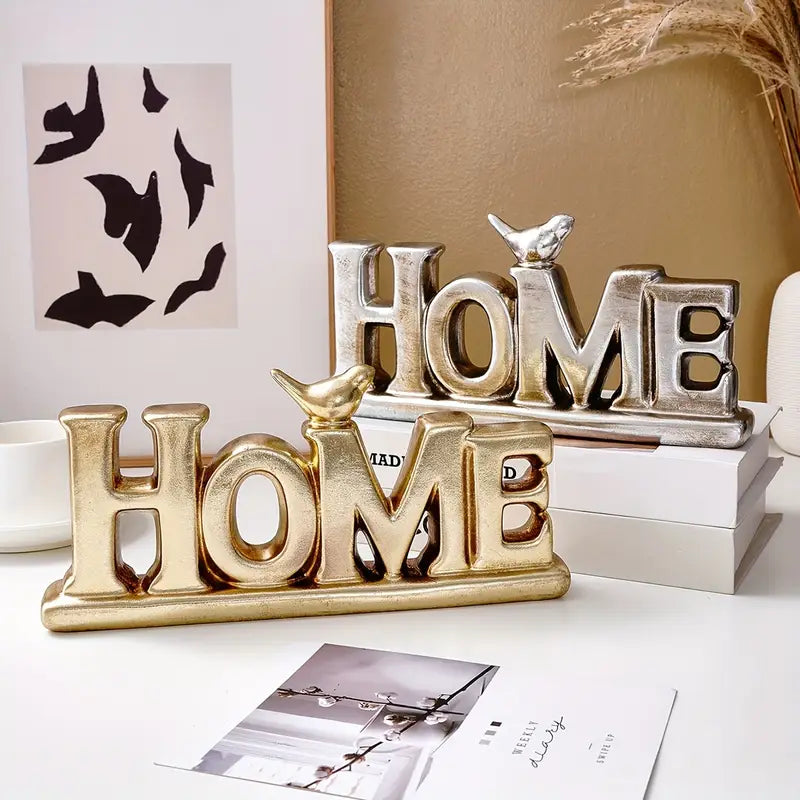 Maison Élégante – Vintage HOME Letter Accent