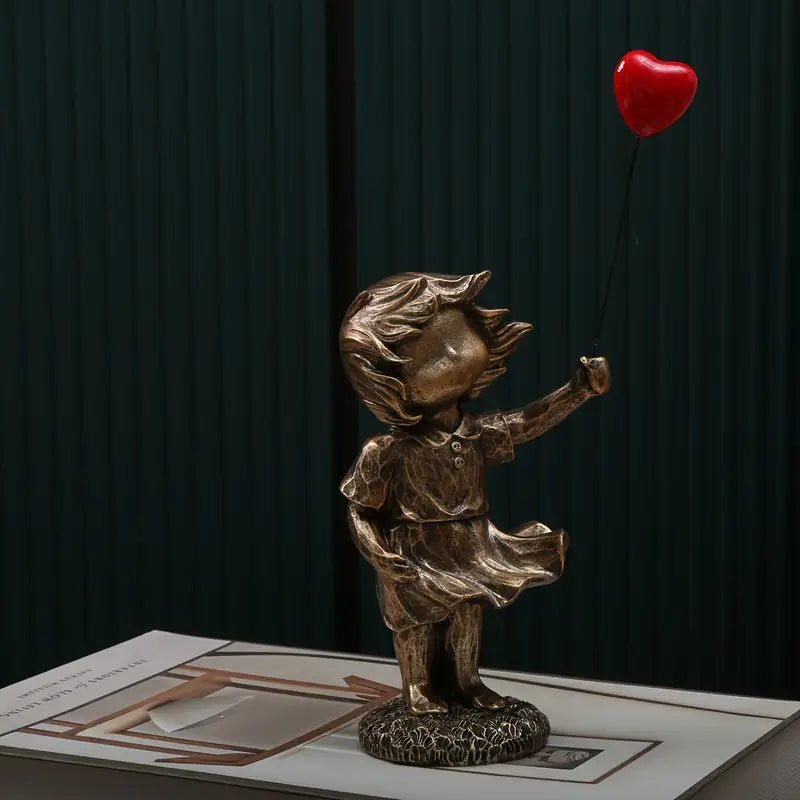 “Lifted” — Love Balloon Girl Figurine