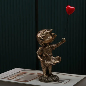 “Lifted” — Love Balloon Girl Figurine