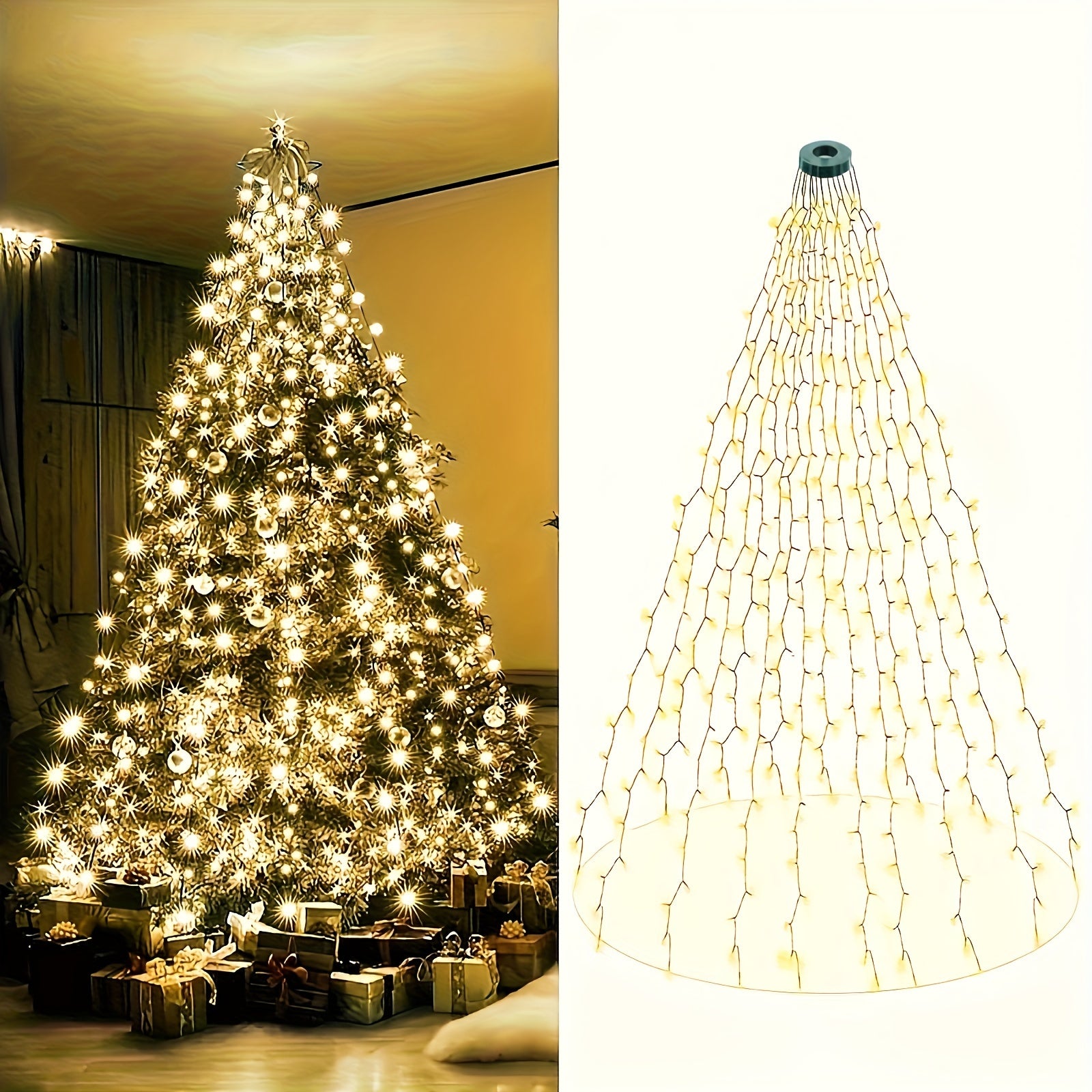 "TwinkleJoy” – USB-Powered Christmas Tree Lights with 8 Modes & Remote Control
