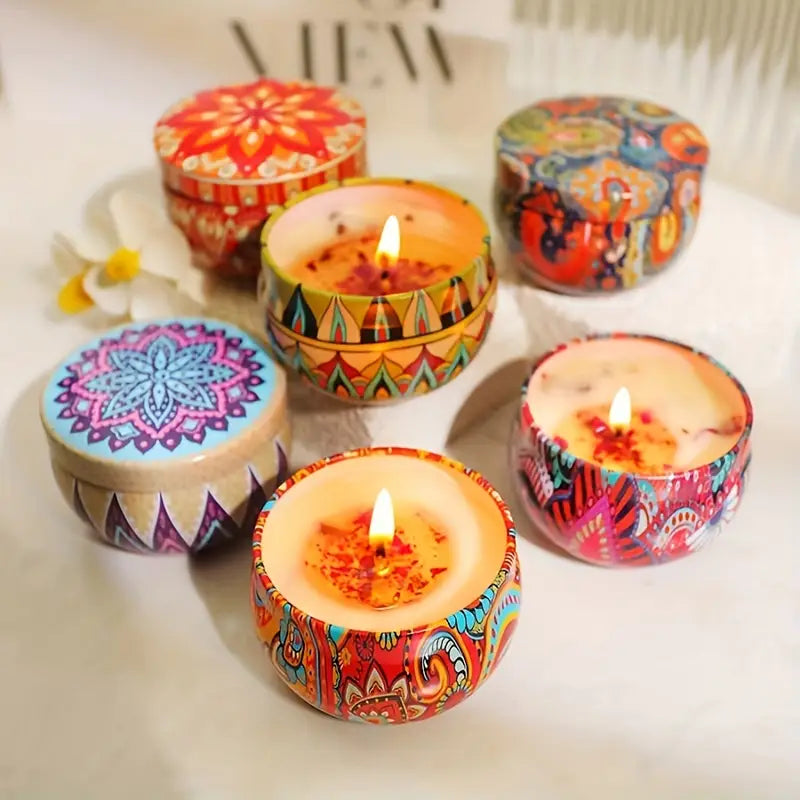 Aroma Essence™ | 4-Piece Scented Soy Candle Set