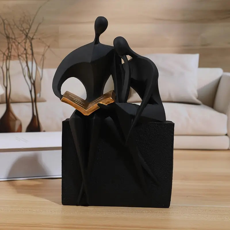 Silent Stories: Modern Abstract Reading Sculpture