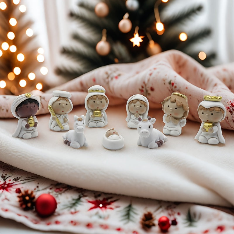 HolyJoy™ 9-Piece Christmas Jesus Cartoon Decoration Set