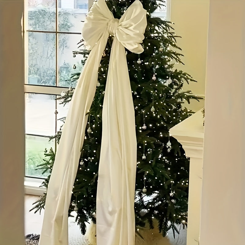 “Grandeur Bow” – 118-Inch Mesh Ribbon Set for Christmas Tree & Holiday Décor