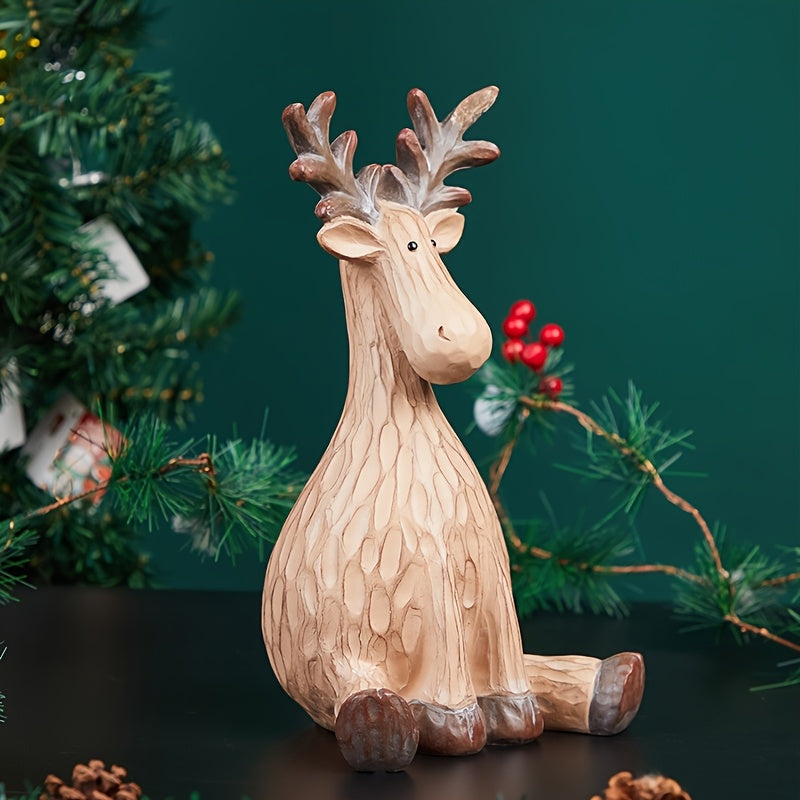 TwinkleHoof™ Resin Reindeer with Orange Bristles