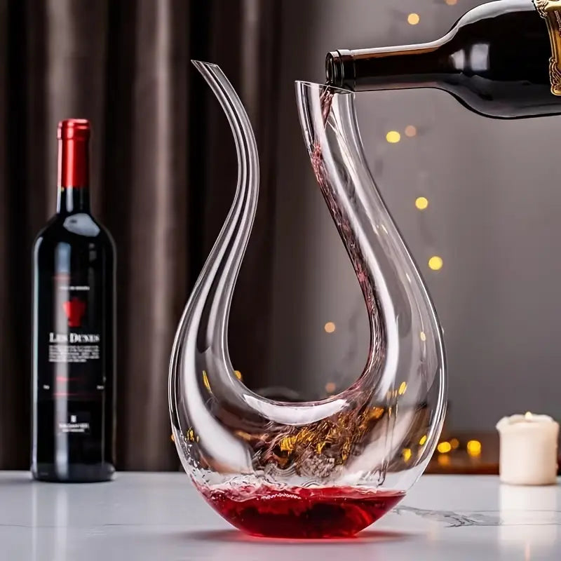Elegant Crystal™ | U-Shaped Wine Decanter