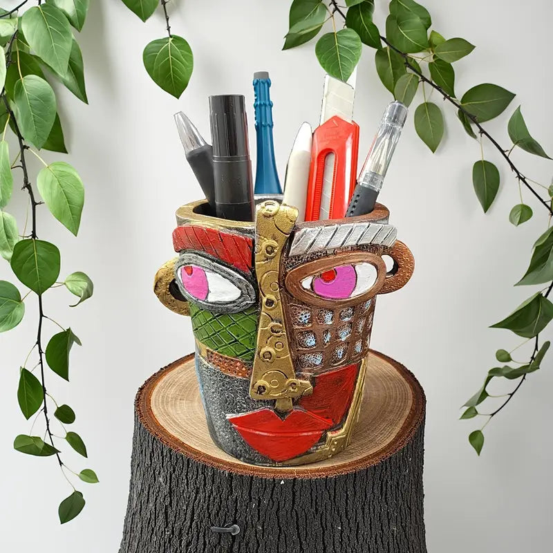 VivaVisage – Vibrant Abstract Face Planter