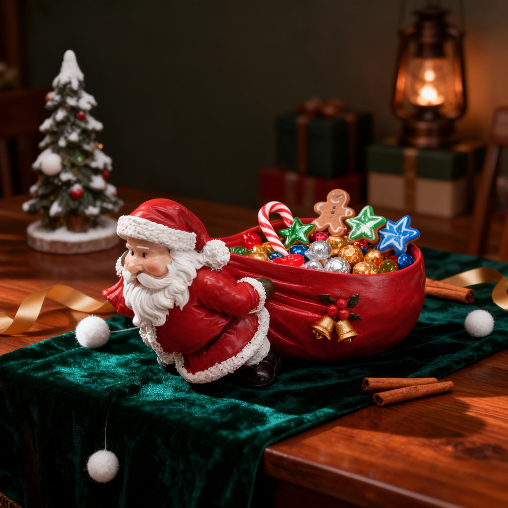 “Classic Seasons Santa” – Handcrafted Resin Santa Claus Figurine