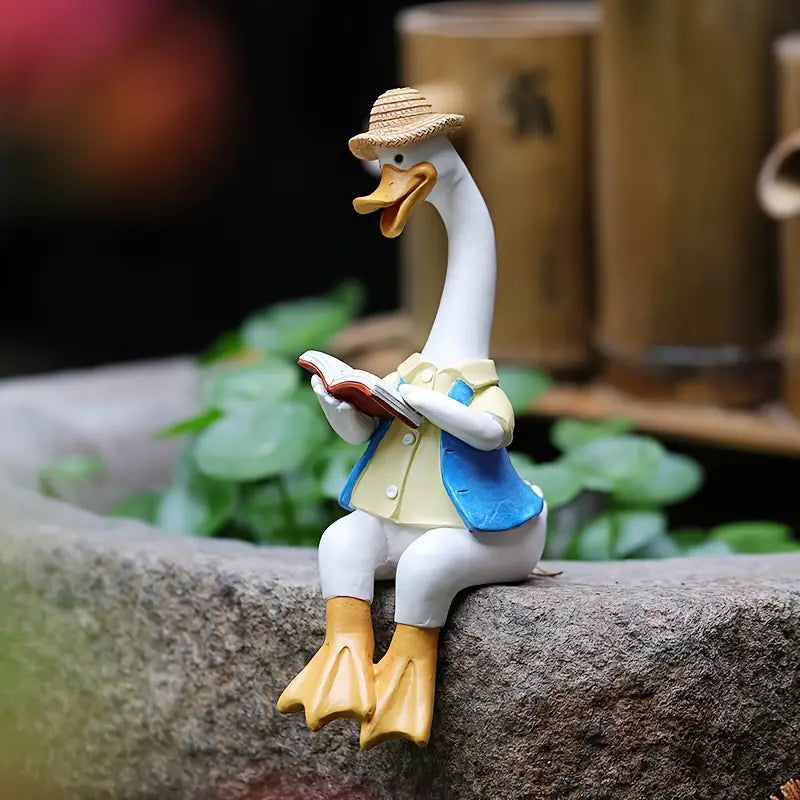 Tale of Two Ducks – Reading Couple Sculpture