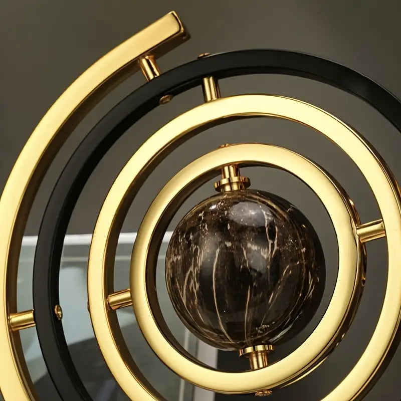 Orbique - Abstract Metal Globe Sculpture