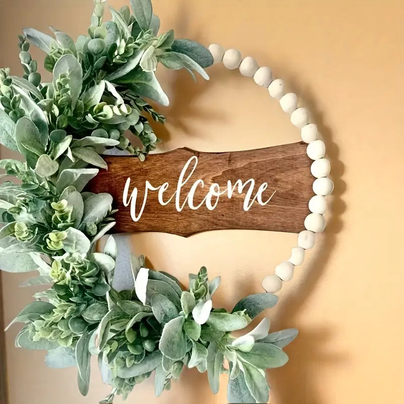 Nature’s Grace – Eucalyptus & Beads Entrance Accent