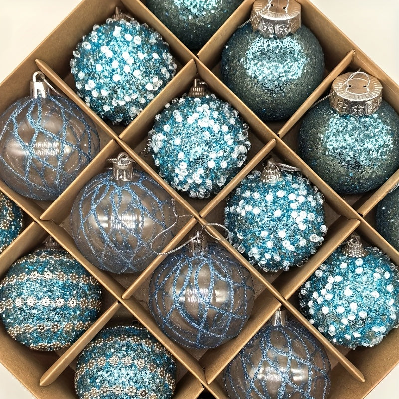 Evergreen Sparkle Ornaments – Multicolor Christmas Ball Set