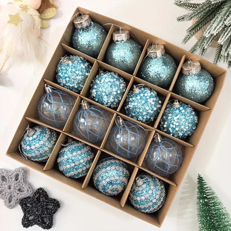 Evergreen Sparkle Ornaments – Multicolor Christmas Ball Set