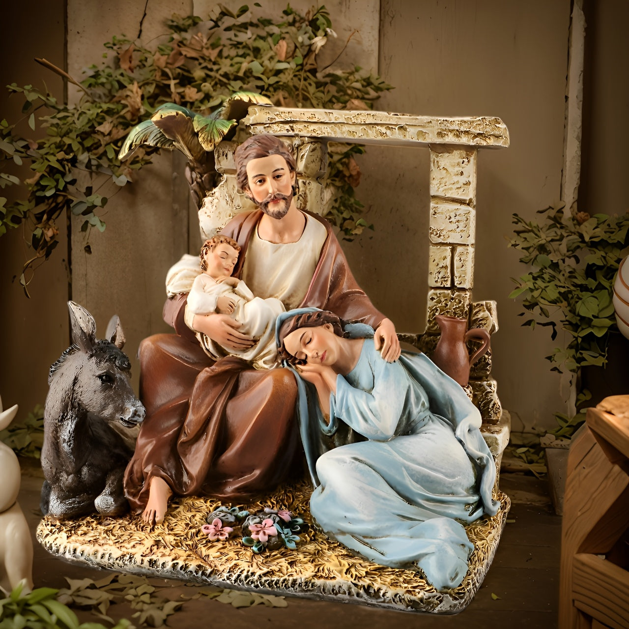 SagradaFamilia™ 18cm Resin Nativity Statue