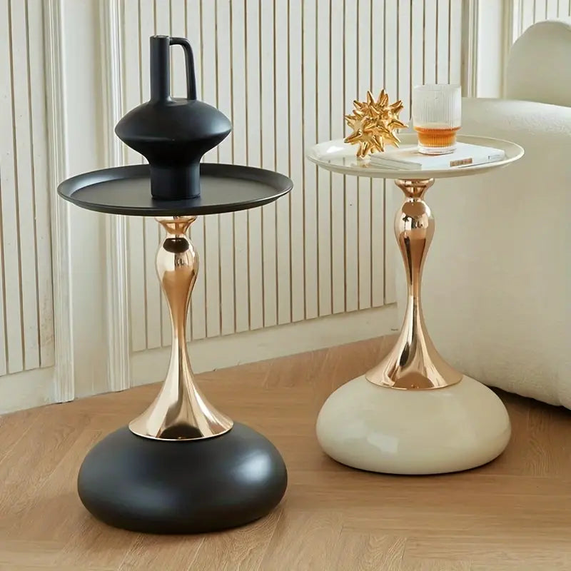 Ningqin Grace – Elegant Round End Table