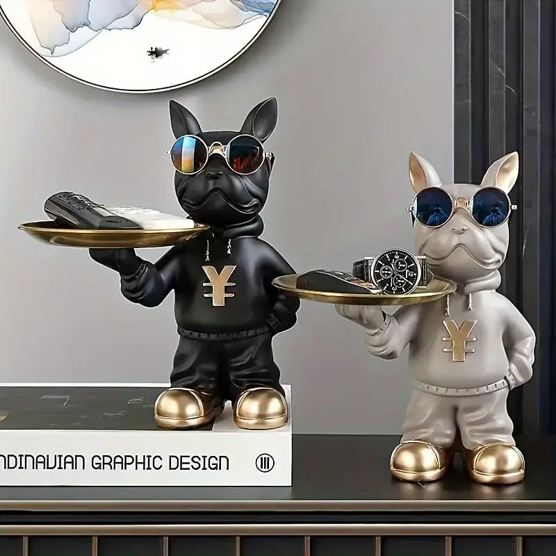 Le Beau Tray – French Bulldog Resin Figurine