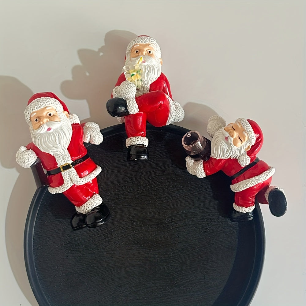 “Jolly Planters” – 3-Piece Santa Claus Hanging Decoration Set
