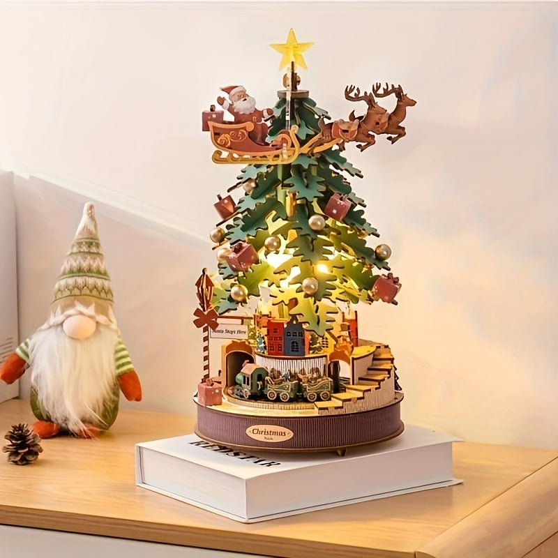 ROBOTIME 3D Wooden Christmas Melody Tree
