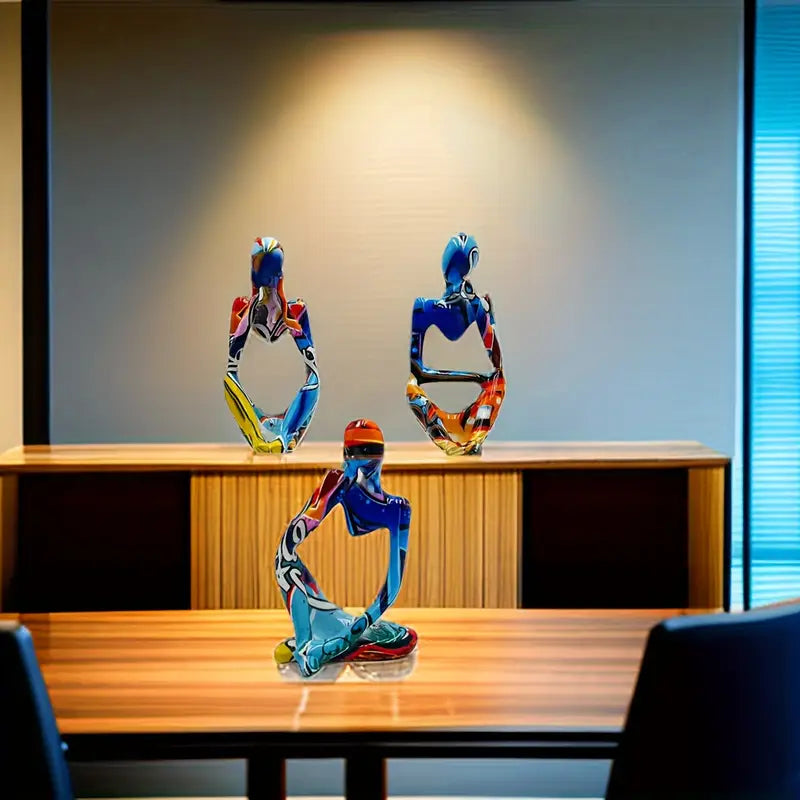 Modern Minds: Trio of Graffiti Thinker Ornaments
