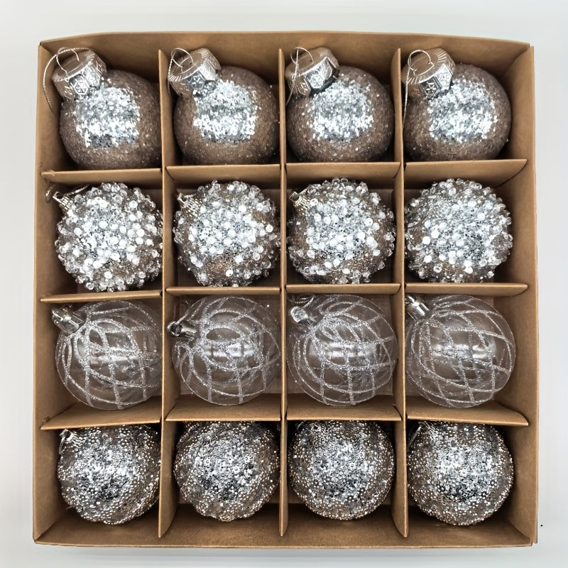 Evergreen Sparkle Ornaments – Multicolor Christmas Ball Set